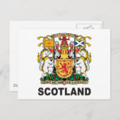 Schotse wapenschild briefkaart (Voorkant / Achterkant)