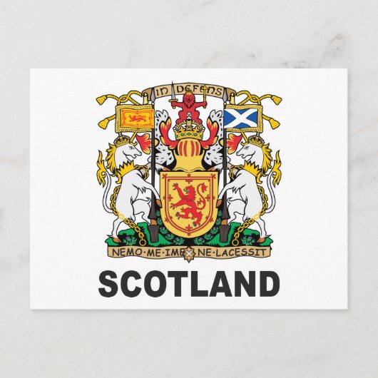Schotse wapenschild briefkaart (Voorkant)