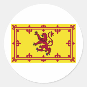 Schotse wapenschild ronde sticker