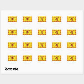 Schotse wapenwet ronde sticker (Vel)