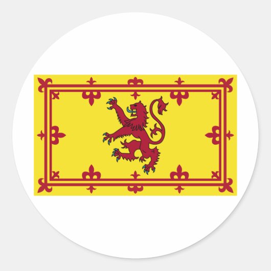 Schotse wapenwet ronde sticker (Voorkant)