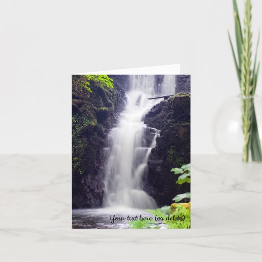 Schotse Waterval Wenskaart Kaart (Voorkant)