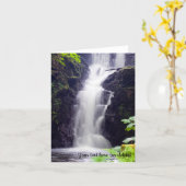 Schotse Waterval Wenskaart Kaart (Gele Bloem)