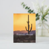 Schotse zonsondergang voor het storm briefkaart (Staand voorkant)