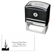 Schotse zonsondergang voor het storm  zelfinktende stempel (In situ)