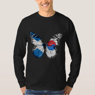 Schotse Zuid-Koreaanse vlag vlinder T-shirt