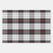 Schotse Zwarte Witte Moderne Schotse Tartan  Inpakpapier Vel (Voorkant 2)