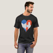 Schotse Zwitserse vlag hart T-shirt (Voorkant volledig)