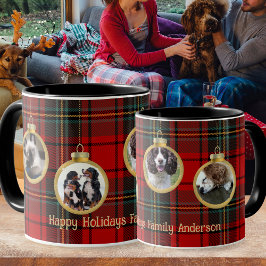 Schotten Delight Tartan FOTO Kerstmis Aangepaste G Mok