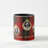 Schotten Delight Tartan FOTO Kerstmis Aangepaste G Mok (Midden)
