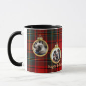 Schotten Delight Tartan FOTO Kerstmis Aangepaste G Mok (Links)