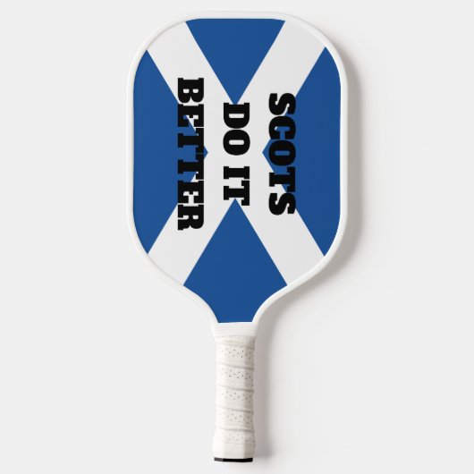 Schotten doen het beter grappige pickleball paddle (Achterkant)
