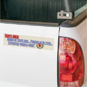 Schotten Iers: Mined in Schotland... Gesmeerd in U Bumpersticker (Op Truck)