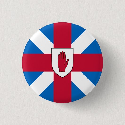 Schotten van Ulster Badge Ronde Button 3,2 Cm (Voorkant)