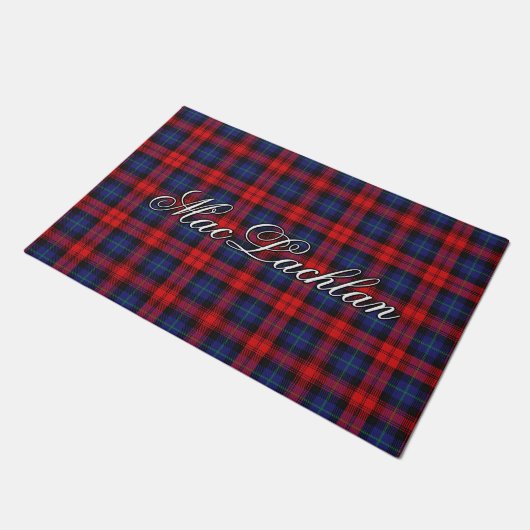 Schotten Vista Clan MacLachlan Tartan Plaid Deurmat (Schuin)