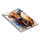 Schottische Hochlandkuh Notizbuch Notitieboek (Rechterzijde)