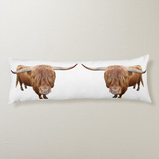 Schottisches Hochlandrind Lichaamskussen (Achterkant)