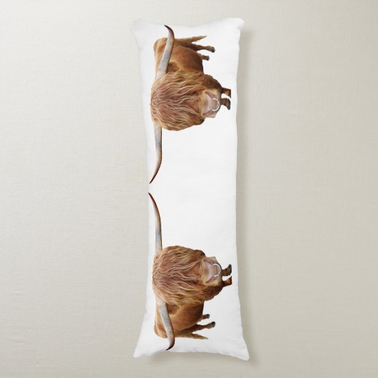 Schottisches Hochlandrind Lichaamskussen (Voorkant Verticaal)