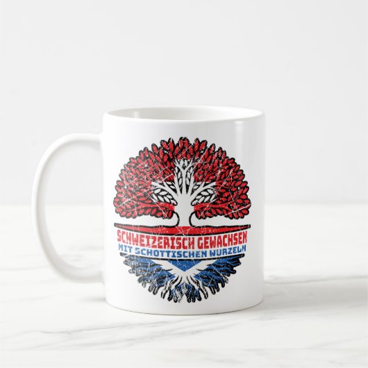 Schottland Schottisch Schweizer Schweiz Baum Koffiemok (Links)
