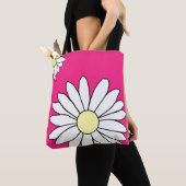 Schouder Canvas tas - Summer Daisy Pink (Dichtbij)