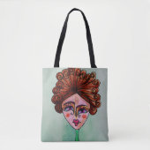 Schouder Canvas tas (Whimsical Woman - 01) (Voorkant)