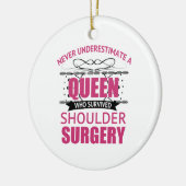 Schouder chirurgische ingreep voor vrouwen keramisch ornament (Links)