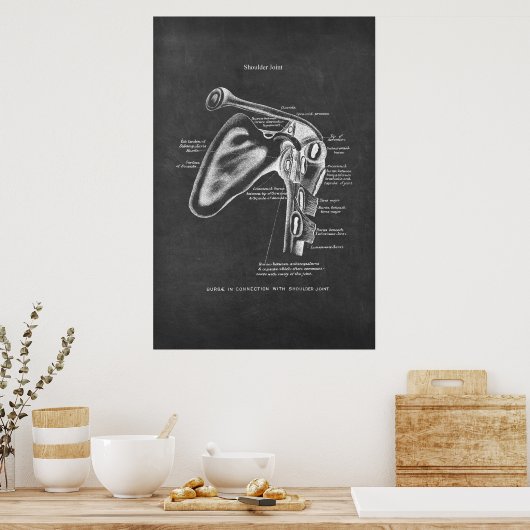 Schouder Gewricht Anatomie Orthopedisch Wanddecor Poster (Keuken)
