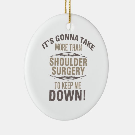 Schouder Humor chirurgie Keramisch Ornament (Rechts)