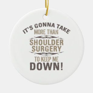 Schouder Humor chirurgie Keramisch Ornament