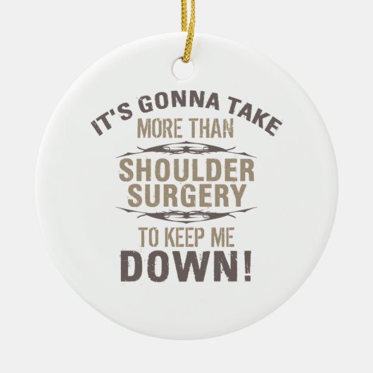 Schouder Humor chirurgie Keramisch Ornament (Voorkant)