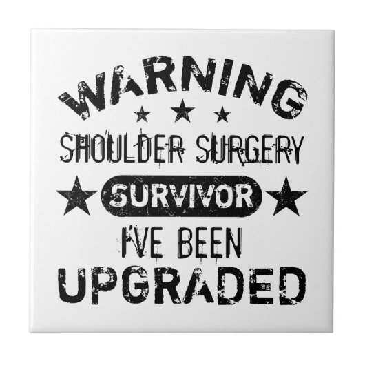 Schouder Humor chirurgie Tegeltje (Voorkant)