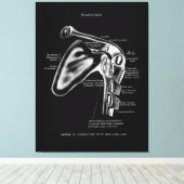 Schouder Joint Anatomy Wall Decor Canvas Afdruk (Insitu (Houten vloer))