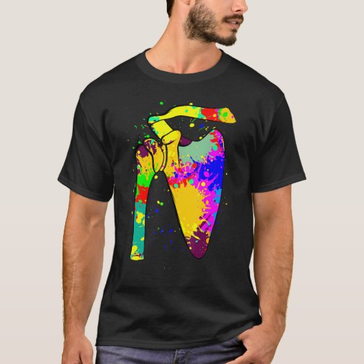Schouder met kunstschilderkunst Chirurgische Gleno T-shirt (Voorkant)