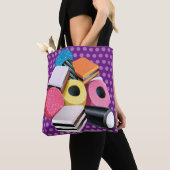 Schouder tas. Snoep Allerlei cascade paars Tote Bag (Dichtbij)
