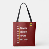 Schouder Tote Tas - Kracht Vibe (Achterkant)