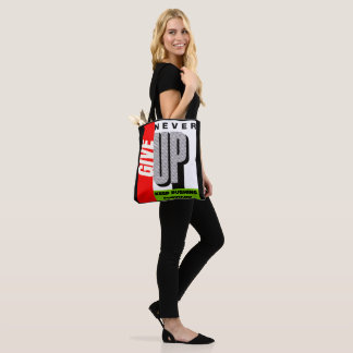 Schouder Tote-tassen geven nooit op om vooruit te Tote Bag