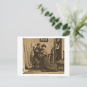 Schouderbewapening Antiek grijswaardenstereo-uitzi Briefkaart (Staand voorkant)