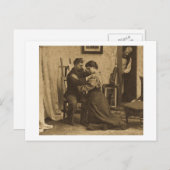 Schouderbewapening Antiek grijswaardenstereo-uitzi Briefkaart (Voorkant / Achterkant)