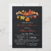 schouderblad van herfst vrijgezellenfeest kaart (Voorkant)