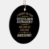 Schouderchirurgie Herstel Humor Keramisch Ornament (Rechts)