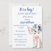 Schouderdieren Blauwe baby Kaart (Voorkant)