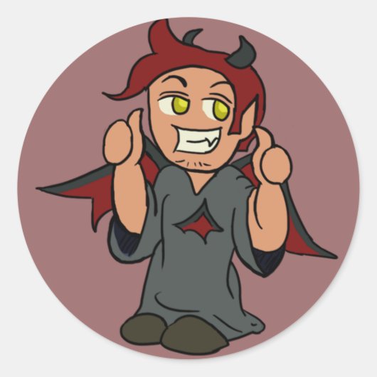 Schouderduivel Sticker (Voorkant)