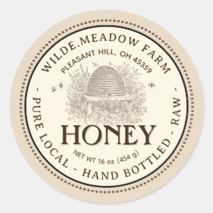  schouderhoning met de hand en de tand van de troe ronde sticker