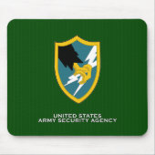 Schouderlap van de veiligheidsdienst van het leger muismat (Voorkant)