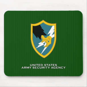 Schouderlap van de veiligheidsdienst van het leger muismat