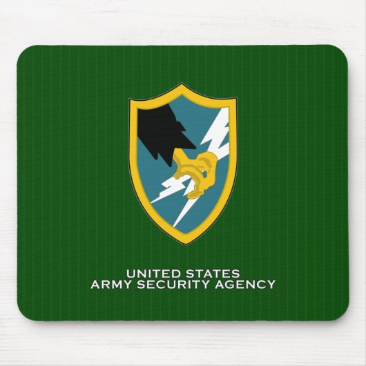 Schouderlap van de veiligheidsdienst van het leger muismat (Voorkant)