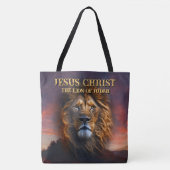 Schouderleeuw Canvas tas Jezus Christus de Leeuw v (Voorkant)