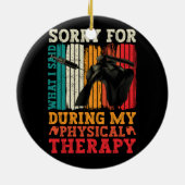 Schouderoperatie Sorry wat ik zei tijdens fysieke Keramisch Ornament (Achterkant)