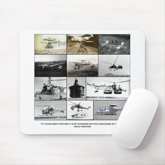 Schouders van helikopters muismat (Met muis)