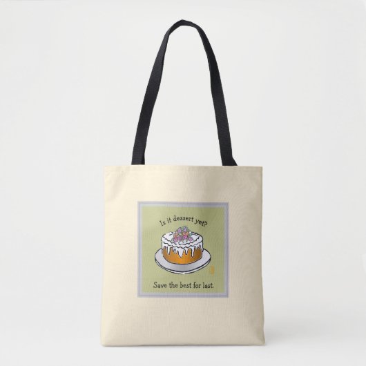 Schouderschuif dessert Cake Sturdy Tote Bag (Voorkant)